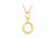 9ct Yellow Gold Tiny Initial O Pendant