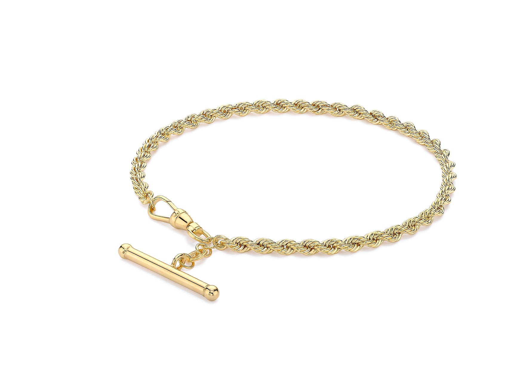 9ct gold clearance t bar bracelet