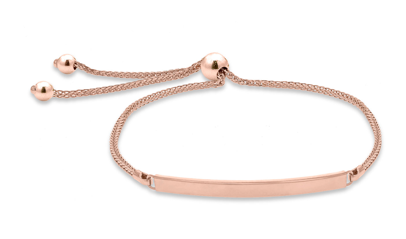 Rose gold deals t bar bracelet