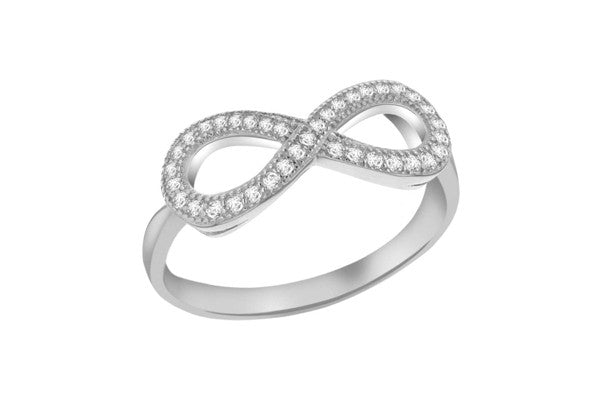 Sterling silver sale infinity band